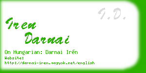 iren darnai business card