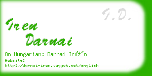 iren darnai business card